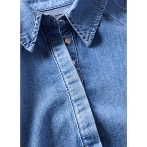 Mint Velvet Indigo Denim Puff Sleeve Shirt